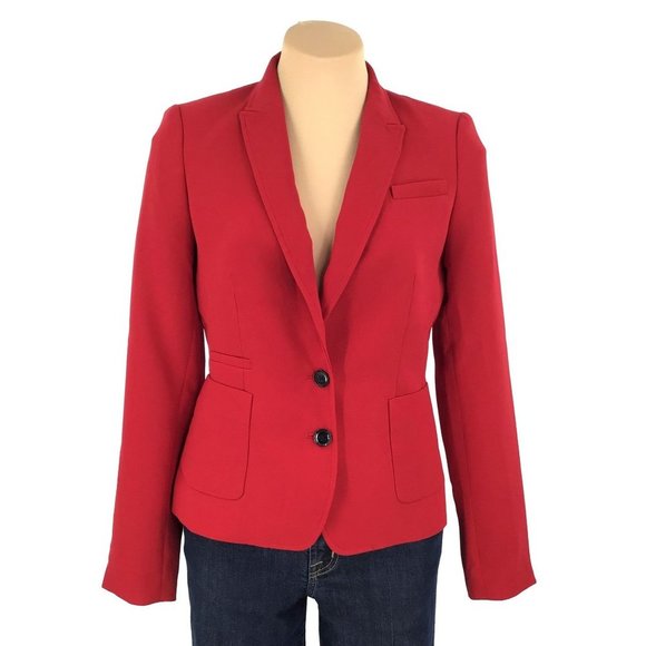 Banana Republic Jackets & Blazers - Banana Republic Blazer Size 6 Red Button Front